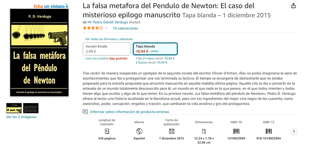 La falsa metáfora del Péndulo de Newton en Amazon
